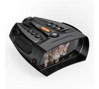 Gettimore Jumelles de vision nocturne numérique 4K, zoom 10x avec batterie de 5000 mAh, écran HD IPS de 4", distance de visualisation de 800 m dans l'obscurité, prend en charge une carte mémoire de