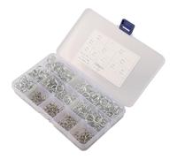 Gettimore Kit de 150 colliers de serrage à double fil pour tuyau d'eau de 5 à 14 mm Clips à ressort en acier inoxydable