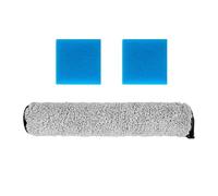 Gettimore Kit de brosse éponge de rechange pour aspirateur Eureka NEW400, flanelle douce en microfibre haute densité avec poils doux pour sols en bois dur et marbre, comprend 1 rouleau de brosse et