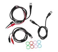 Gettimore Kit de câbles coaxiaux BNC mâle vers BNC P1260 avec pinces crocodiles et crochets de test, 120 cm pour test d'équipement électronique