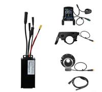 Gettimore Kit de contrôleur de vélo électrique à onde sinusoïdale 40 A - Conversion de moteur sans balais à 3 modes pour 24 V/48 V (hall et support sans capteur) avec boîtier et écran en aluminium