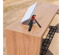 Gettimore Kit de fixation trépied pour antenne Starlink Mini V4, hauteur réglable 6,1 cm, design compact avec construction en alliage, adaptateur et piquets de terre inclus