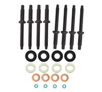 Gettimore Kit de joints d'injecteur 1233685 3M5Q9D927BA pour Ford Fiesta Fusion Focus C-Max 1.6 Tdci et Peugeot pour Citroën 1.6 Hdi modèles (2001-2012)