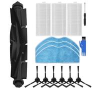 Gettimore Kit de pièces de rechange pour robot nettoyeur 360, Botslab S8 Plus/S8, EZVIZ RE4/RE5 Plus, avec brosse principale, brosses latérales, filtres, serpillères et tournevis