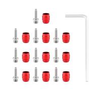 Gettimore Kit de raccord de tuyau 10 pièces avec insert olive compatible | SRAM Kit de raccord de tuyau de frein hydraulique 10 pièces avec insert olive avec outil pour Red 22 Rival 1 Force 22 S700
