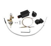 Gettimore Kit de sécurité pour chauffage à gaz 7 pièces avec vanne de contrôle en laiton, thermocouple 600 mm et allumage à impulsion pour chauffage de terrasse Entretien et réparation