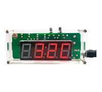 Gettimore Kit d'horloge LED à 4 chiffres avec étui en acrylique, projet d'apprentissage électronique, éducation à domicile, rouge