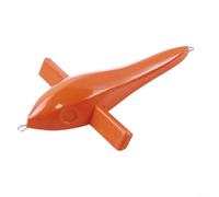 Gettimore Leurre de pêche à la traîne pour oiseaux non riggés, appât en ABS profilé avec ailes stabilisantes en eau salée et eau douce, vif pour orange, 12,7 cm