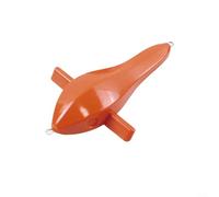 Gettimore Leurre de pêche à la traîne pour oiseaux non riggés, appât en ABS profilé avec ailes stabilisantes en eau salée et eau douce, vif pour orange, 12,7 cm
