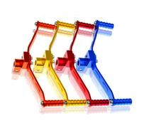 Gettimore Levier de changement de vitesse double en aluminium CNC pour modification de moto, design léger traité thermiquement, compatible avec rouge, bleu, or, noir doré