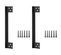Gettimore Loquet de porte en forme de L en acier inoxydable pour une meilleure sécurité de la maison, convient aux portes à ouverture vers l'intérieur ou l'extérieur de 17,8 cm de sécurité renforcée