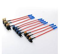 Gettimore Lot de 10 adaptateurs de fusible pour voiture avec porte-fusible à lame standard TAP - Design à double fente pour une connexion d'alimentation supplémentaire facile sans coupe de fil