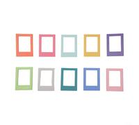 Gettimore Lot de 10 cadres photo magnétiques colorés de 7,6 cm pour Fujifilm Instax Mini, aimants pour réfrigérateur, tableau blanc ou surfaces métalliques, multicolore