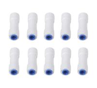 Gettimore Lot de 10 clapets anti-retour à connecteur rapide droit de 6,35 mm pour purificateur d'eau RO, empêche le refoulement et la libération de pression, compatible avec les tuyaux en polyéthylène
