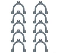 Gettimore Lot de 10 clips d'ancrage en plastique en forme de U pour tuyau de vidange de machine à laver et lave-vaisselle