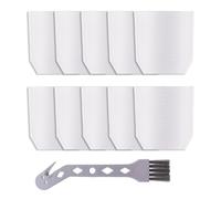 Gettimore Lot de 10 filtres en tissu pour aspirateur T-03193 compatibles avec aspirateurs sans fil Makita XLC02 LC01 BCL180, ensemble de filtres de rechange réutilisables et faciles à nettoyer