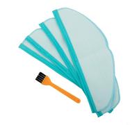 Gettimore Lot de 10 serpillères en microfibre pour aspirateur robot Cecotec Conga 8090 Ultra/9090 AI avec brosse de nettoyage