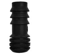 Gettimore Lot de 100 connecteurs d'irrigation goutte à goutte de 1,27 cm - Raccords en plastique de 16 mm pour tubes en ligne de 13 mm avec ID 0,520 - Noir