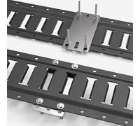 Gettimore Lot de 12 plaques arrière de montage sur rail E Cargo E-Track, E-Track et X-Track, acier galvanisé, 7,6 cm pour L x 15,2 cm l
