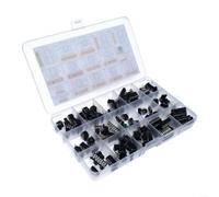 Gettimore Lot de 150 puces électroniques IC avec amplificateurs opérationnels, oscillateurs NE555, comparateurs LM393, optocoupleurs PC817 et prototypage PCB