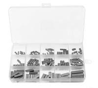 Gettimore Lot de 175 clés d'arbre d'entraînement parallèle GB1096 en acier carbone de type A pour broches plates 3 mm, 4 mm, 5 mm, 6 mm