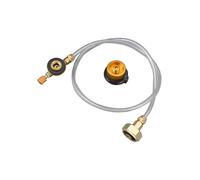 Gettimore Lot de 2 adaptateurs de bouteille de gaz pour réchaud de camping, adaptateur de recharge de propane avec vanne de remplissage de sortie, compatible avec bouteilles GPL/butane/propane