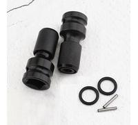 Gettimore Lot de 2 adaptateurs de douille carrée femelle de 1,27 cm vers tige hexagonale de 6,35 mm en acier au chrome-vanadium, libération rapide, antidérapant, lot de 2