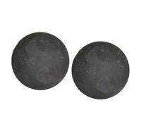 Gettimore Lot de 2 boules de feu rondes pour intérieur et extérieur, réutilisables, résistantes à la chaleur 1200 °C, média décoratif noir, 12,7 cm