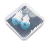 Gettimore Lot de 2 détecteurs de touche de pêche automatiques avec lumière LED sonore - Filtres intelligents à puce - Faux signaux - Pêche nocturne lumineuse - Bleu et blanc