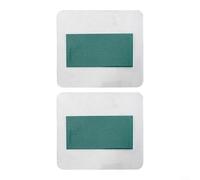 Gettimore Lot de 2 films magnétiques pour visionnage de champ 25 x 50 mm, feuille flexible encapsulée pour visualiser les champs statiques, contrôle de qualité et recherche scientifique éducative