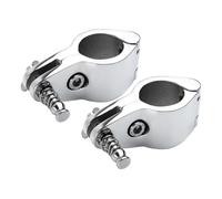 Gettimore Lot de 2 glissières à charnière en acier inoxydable 316 pour montage de bateau Bimini avec goupille de verrouillage, accessoire de pont coulissant pour yacht, 22/25/30/32/38 mm