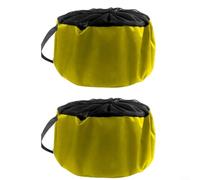 Gettimore Lot de 2 grands sacs de rangement imperméables et respirants pour jardin, camping-car, remorque, gestion des câbles, 46 cm, diamètre 26 cm, hauteur (jaune)