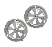 Gettimore Lot de 2 grilles d'aération pour barbecue en acier inoxydable - 9,5 x 9,5 x 3 cm - Avec trou d'aération réglable