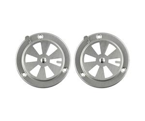 Gettimore Lot de 2 grilles de barbecue en acier inoxydable pour pièces de rechange, grille d'aération réglable pour four, cuisinière, argenté