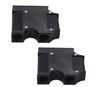 Gettimore Lot de 2 rails de bateau pour garde-boue avec connexion et libération rapides, blanc, pour noir, ou pour noir et blanc