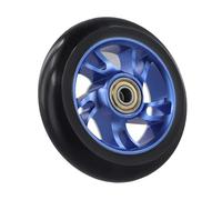 Gettimore Lot de 2 roues de trottinette Stunt de 100 mm avec roulements, moyeu en alliage d'aluminium, pneu en polyuréthane, haute élasticité et résistance à l'usure