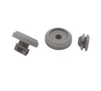 Gettimore Lot de 2 rouleaux de rechange pour panier inférieur de lave-vaisselle Miele, pour roues de support PLA avec modèles G-Series, facile à installer (blanc)