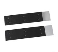 Gettimore Lot de 2 silencieux réglables pour gouttière de pluie avec réduction du bruit, plaque en métal souple et coton absorbant, convient pour différentes tailles de tuyaux de drainage d'extérieur