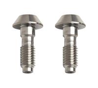 Gettimore Lot de 2 vis de ligne de frein de vélo en acier inoxydable 304 pour MAGURA MT4 MT4E MT5 connecteur de tuyau de frein à disque hydraulique Argenté