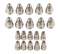 Gettimore Lot de 20 buses d'électrode pour chalumeau de coupe plasma P80, électrode en cuivre sans oxygène avec hafnium, buse CuCrZr, compatible avec CUT-70/80/100/120 1,70 mm