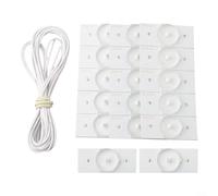 Gettimore Lot de 20 perles blanches pour lampe LED SMD avec filtre optique 3 V ou 6 V pour réparation de bande de rétroéclairage LED TV de 32 à 65 pouces et remplacement du module d'affichage LCD (20
