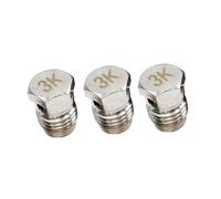 Gettimore Lot de 3 disques de sécurité HPA/régulateur de réservoir 1,8 K, 3 K, 5 K, 6 K, 7,5 K - Disque de sécurité en laiton pour réservoirs à air comprimé, compatible avec 1800 psi/3000 psi/5000 psi