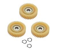 Gettimore Lot de 3 engrenages électriques pour vélo pliant E-For Bike 35T à dents inclinées Moteur sans balais pour système d'engrenage 500 W, diamètre 47 mm, angle de spirale 12,5°, 608Z Bearin