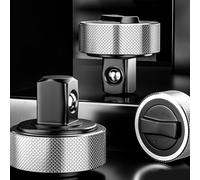 Gettimore Lot de 3 mini clés à cliquet compactes en aluminium avec mécanisme de libération rapide et mallette de rangement pour réparation automobile portable, noir