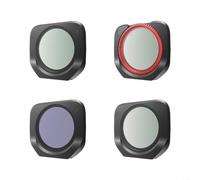 Gettimore Lot de 4/6/8 filtres UV ND CPL pour Insta360 pour Luna for Pro | ND CPL UV Essential pour un ensemble polyvalent, verre HD enduit, transmission maximale de la lumière, cadre en métal robuste