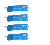 Gettimore Lot de 4 adaptateurs de fibre optique SC-APC vers SC-PC pour équipement optique, faible perte d'insertion < 0,2 dB, réutilisable, lot de 4
