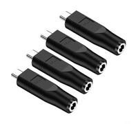 Gettimore Lot de 4 adaptateurs USB-C vers DC5521 pour Starlink 20 V 100 W + convertisseur PD type C mâle vers DC femelle pour voiture, camping-car, banque d'alimentation de voyage
