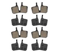 Gettimore Lot de 4 paires de plaquettes de frein à disque pour vélo Magura MT5e MT7, résine et semi-métal, 44 x 30 mm, noir