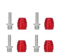 Gettimore Lot de 4 raccords de tuyau de frein avec têtes en aluminium olive et embouts en acier inoxydable, 12 x 7 x 8 mm, pour systèmes SRAM BH59 BH90 et Magura