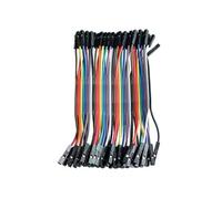 Gettimore Lot de 40 câbles de démarrage de 20 cm pour platine d'expérimentation Arduino - Mâle vers Mâle, Mâle vers Femelle, Femelle vers Femelle, Kit de câbles Dupont avec couleurs assorties